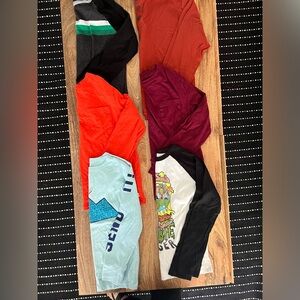 6 long sleeve shirts in excellent condition from Gap, CrewCuts and Old Navy